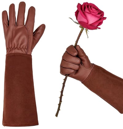 longziming -Tuinieren Handschoenen - Rozenhandschoenen - Onderarmbeschermers - Steekvast Tot Aan De Elleboog - Ergonomische Grip - Dubbele Stiknaden - Comfortabel Bij Langdurig Gebruik - 1 Paar