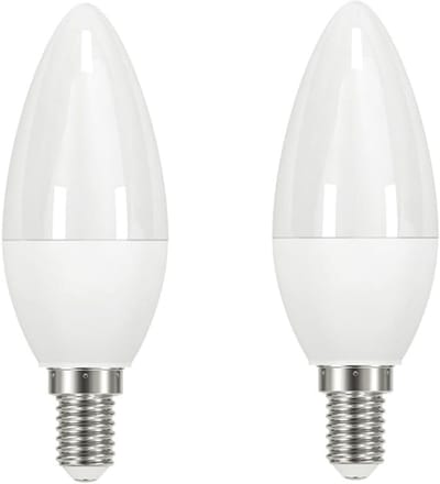 2x E14 LED Kaarslamp 5.5W Warm Wit - Spaarlamp Vervanger 40W