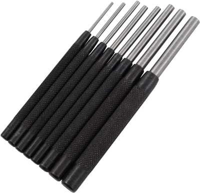Pen Set - Punt Drevels - Metaal Bewerken - Gekartelde Grip - 2-9 mm - Metaal
