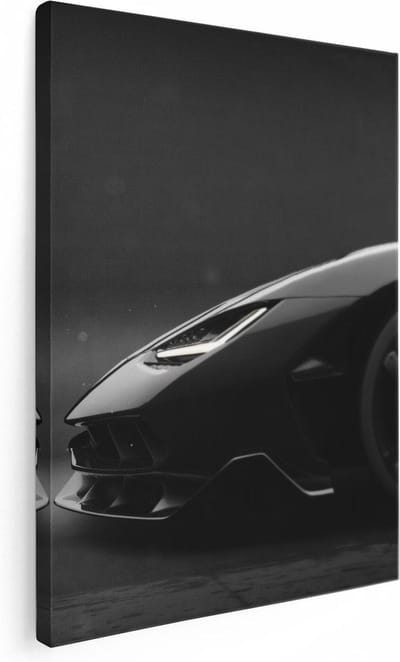 Artaza Canvas Schilderij Lamborghini - 30x40 cm - Klein - Muurdecoratie Auto - Wanddecoratie Industrieel - Kamer Accessoires Kantoor
