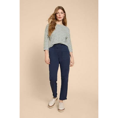 White Stuff Winnie Jersey Top White Print Size: 10 | Long-Sleeved Tops Outlet | Dames | Wit