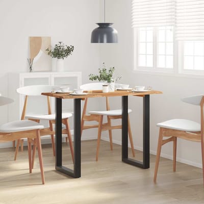 vidaXL - Eettafel - 110x50x76 - cm - massief - acaciahout
