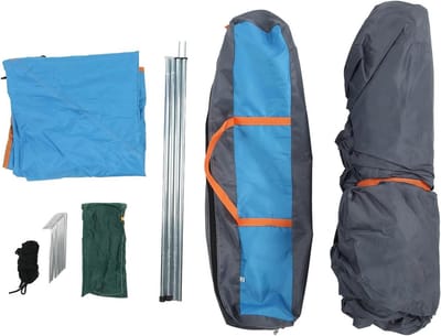 Pop-up Tent - Kampeertent Instant - Buiten Kamperen - Automatische Opzet - 3-4 Personen - Blauw