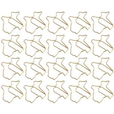 20 stuks Markeer Paperclip Duifvormig Metalen Decoratie Document Classificatie Benodigdheden beige