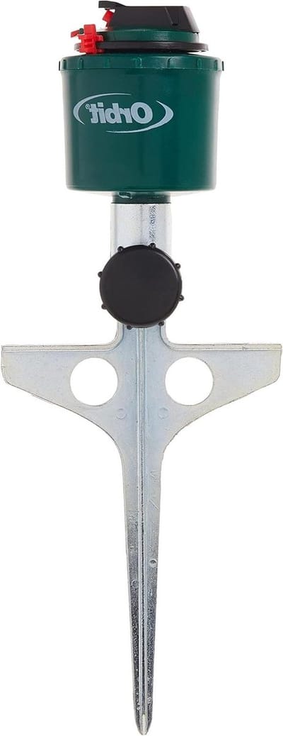 Compact Grondsproeier - Gazon Sproeier - Tuin Besproeien - Geleidend Tandwiel Aandrijving - Tot 80 Voet Diameter - Groen