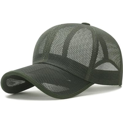 Ademend Mesh Sneldrogend Anti-UV Visserij Zon Hoed Zomer Sport Golf Honkbal Hoed Club Zonnescherm Zonnebrand Hoed Trucker Vizieren gray