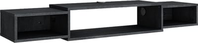 Vicco Nordic TV-meubel – 139.7 x 20.3 cm met open vakken Zwart beton