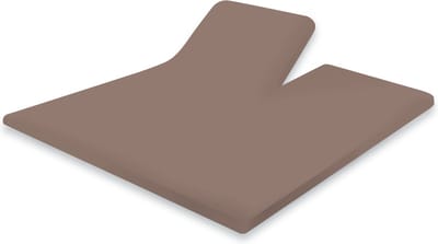Eleganzzz Splittopper Hoeslaken Katoen Perkal - Taupe - 160x200cm - Split Enkel - Single Split Topper - Hoeslakens - Tweepersoons