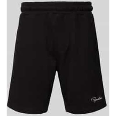 Sweatshorts met logostitching en steekzakken