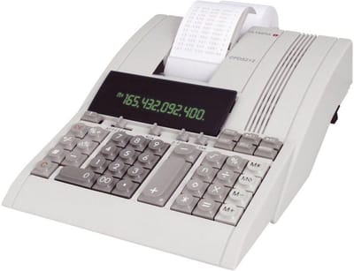 Professionele 12-cijferige rekenmachine met 2-kleurenprinter en valutaomrekening