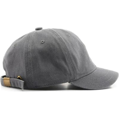 Casquette Dad Hat Snapback Mode Coton Lavé Réglable Couleur Unie Casquette de Baseball Femmes Hommes Unisexe Casquette Couple gray