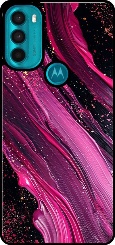 Smartphonica Telefoonhoesje Geschikt voor Motorola Moto G71 5G met marmer opdruk - TPU backcover case marble design - Paars Roze geschikt voor Motorola Moto G71 5G