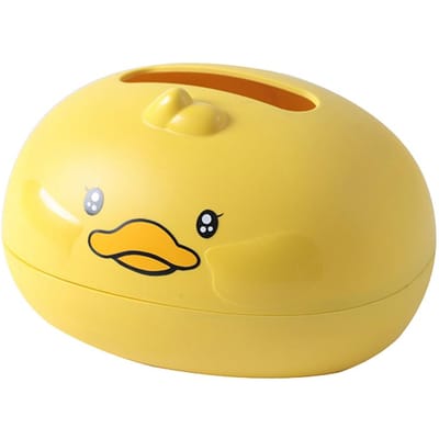 1 st Cartoon Gele Eend Tissuebox Creatieve Woonkamer Salontafel Papieren Doos Net Rood Slaapkamer Bureau Tissue Opbergdoos yellow