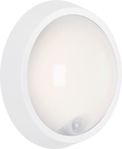 Briloner Leuchten HELSINKI - buitenlicht - LED - 12W - 1150lm - 4000K - sensor - bewegingsdetector - IP44 - kleur: wit - materiaal: plastic