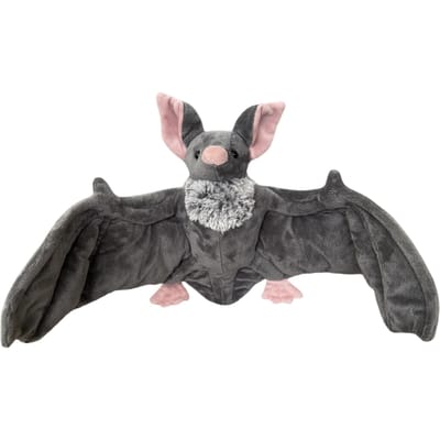 22cm Schattige Grijze Vleermuis Pluche Speelgoed Gevulde Vleermuis Pop Sierkussen Voor Jongens En Meisjes Kerstmis Halloween Decoratie Verjaardagscadeaus