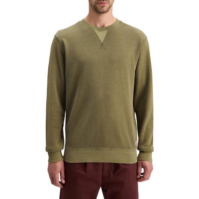 Scotch & Soda Garment Dyed Structured Sweatshirt Moss Green Talla: S | Jerséis Outlet | Hombre | Verde