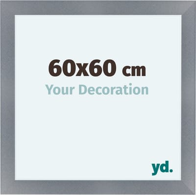 Your Decoration - Fotolijst 60x60 cm - MDF - Aluminium Geborsteld - Como