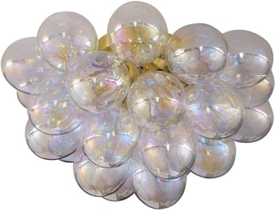 QAZQA uvas - Design Plafondlamp - 6 lichts - Ø 50 cm - Messing - Woonkamer | Slaapkamer | Keuken
