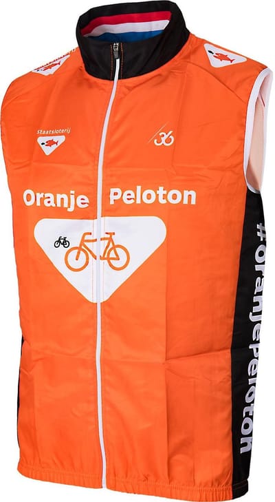 Windbreaker Oranje Peloton 36 Cycling Maat XL
