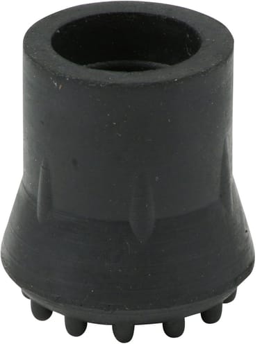 MTTproducts- Beschermkappen Klokkenvormig 19 mm - Rubberen Beschermkappen - Noppen - Versterkt Met Metalen Inzetstuk - Geschikt Voor Buisdiameters - Wandelstokdoppen