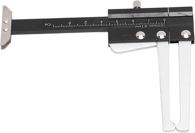 Meetinstrument voor remschijven - 0,1 mm nauwkeurigheid, 0-60 mm diepte, draagbare caliper voor remrotor en bandprofielmetingen