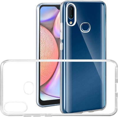Geschikt voor Samsung Galaxy A10s hoes TPU Siliconen Case Cover Transparant Hoesje Pearlycase