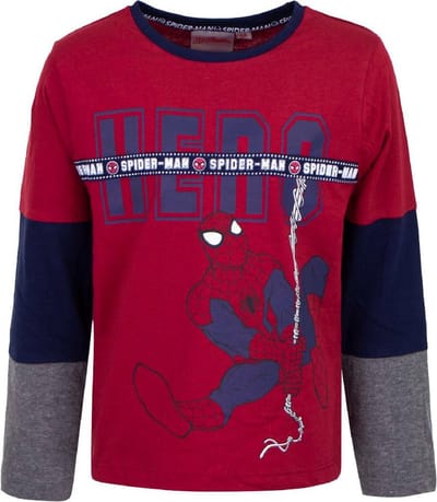 Marvel Spiderman shirt - Lange mouw - HERO - donkerrood - maat 98 (3)