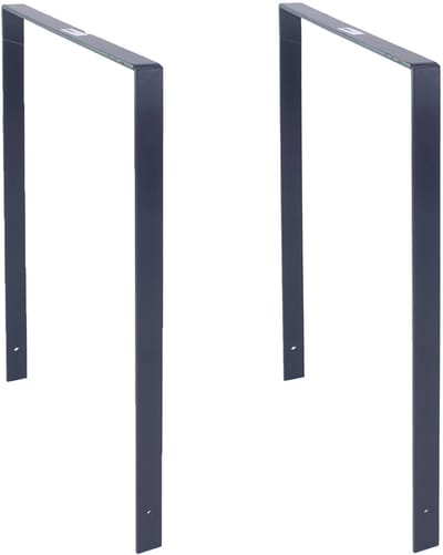 2x Fietsenrek 115x76 cm plat staal 13 mm antraciet Beton in Fietsenrek Parker type U