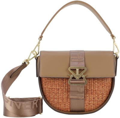 Bogner Schoudertas Zuoz Rafia Cassy Shoulderbag Portabella Bruine