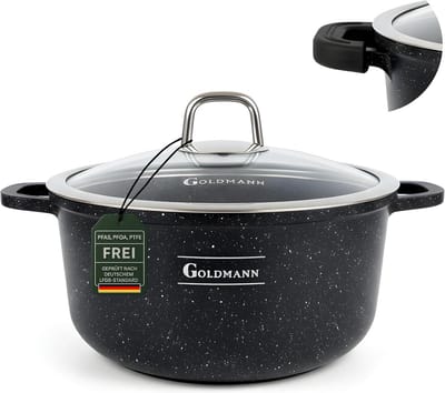 Gietijzeren Aluminium Kookpan met Keramische Antiaanbaklaag voor Inductie 4,5L