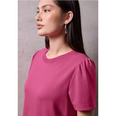 Shirt met mouwen met ruches