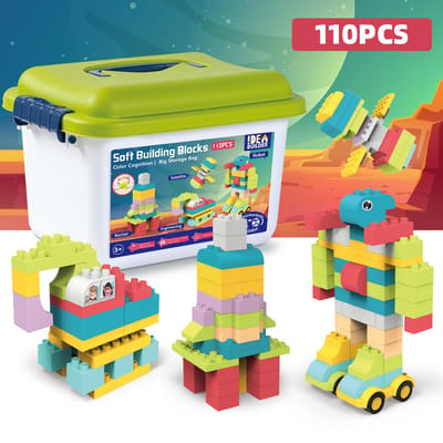 Magic block - Mega Bloks - Bouwblokken Speelgoed - Blokken- Bouwstenen Voor Kinderen Vanaf 3 Jaar - 110-delig