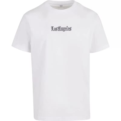 Mister Tee - Los Angeles EMB Heren Tshirt - S - Wit