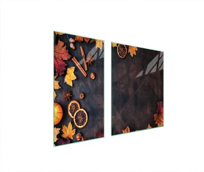 TMK ArtDeko - Serie - Glazen Beschermplaat - 90x52 cm - Keukenschild - Beschermend
