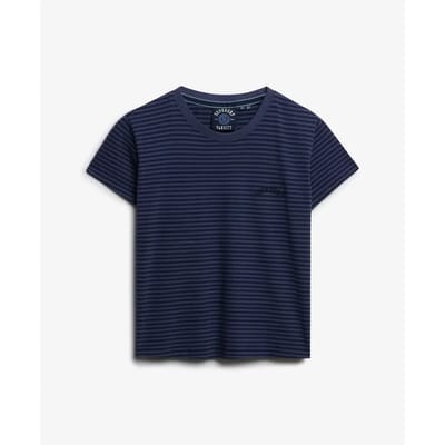 Superdry - Essential Logo Gestreept T-shirt Slanke Pasvorm - Dames - T-shirts