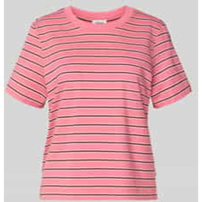 Gestreepte T-shirt met korte mouwen van een zachte mix van jersey en katoen. dames s.Oliver