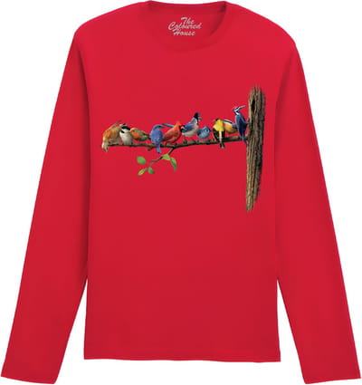 Vogels Birds The Coloured House Longsleeve T-shirt XXL