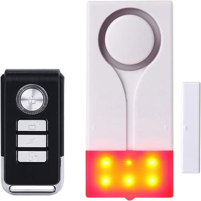 Deur Raam Alarm - Diefstal Beveiliging - Huis Beveiligen - Draadloos Met Afstandsbediening - 10 x 6 x 4 cm