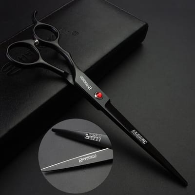 Professionele schaar set voor kappers, 6.5/7/7.5 inch, knippen, haarstyling, 440C roestvrij staal, zwart