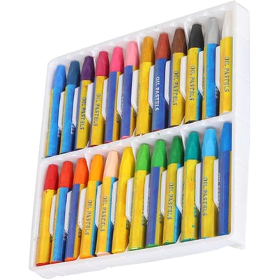 Olieverf Stick Schilderen Krijt Set Olieachtige Graffiti Schilderen Kunstbenodigdheden voor Kinderen 24-Kleur blue