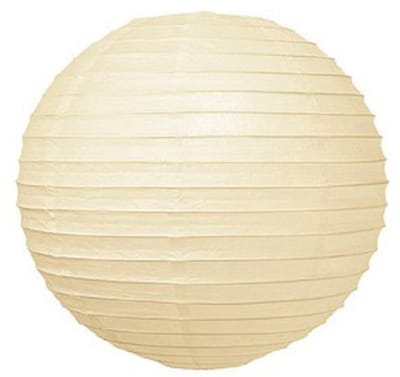 5 x Brandvertragende lampion crème wit 75 cm - brandwerend