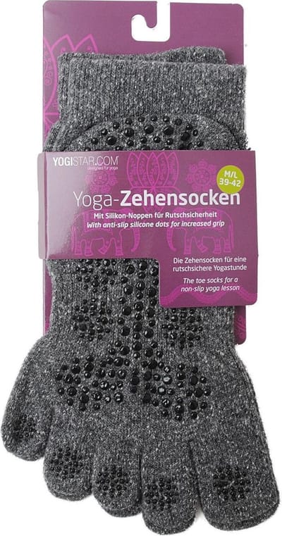Yoga-Zehensocken - graphite