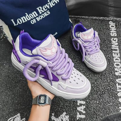 Skateboard Street Hip-hop Schoenen Heren Casual Sneakers Schoenen Wandelen Sportschoenen Outdoor Student Originele Gevulkaniseerde Sneakers 36 gray