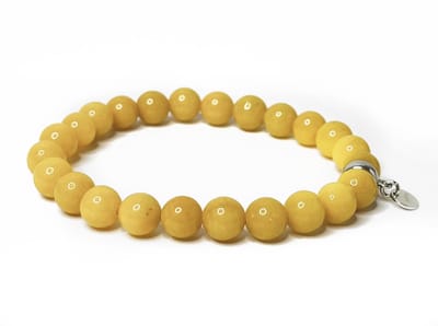 NIEUW! Jolla - dames armband - kralen armband - zilver - Mix & Match - Geel
