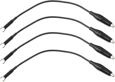 Oscilloscoop Probe Kabels - Meetkabel Set - Elektronica Testen - Clip Aansluiting - 4 Stuks - Zwart