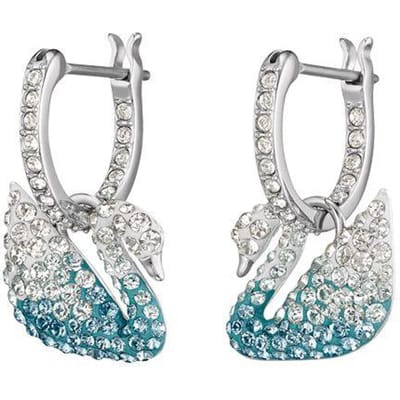 Boucles d'oreilles en cristal artificiel Swarovski pour femme Bleues 5512577 Blue|Box (Random Color) white