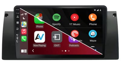 Apple CarPlay & Android Auto Autoradio met DAB+ voor Bmw e39 e38 5-serie 1998-2005