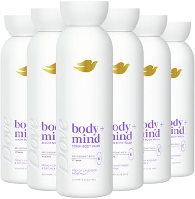 Dove Body+Mind Serum douchegel - French Lavender & Oat Milk - 6 x 350 ml