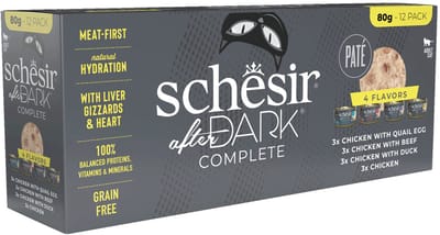 Schesir After Dark Paté Variatie-Pack - 12 x 80 gr