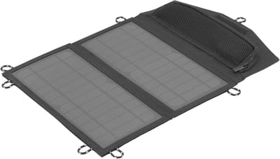 Zonnepaneel - Draagbare Energie - Apparaten Opladen - Twee USB-A poorten - 14 Watt - Zwart